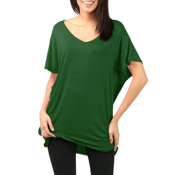 Thanth Women's Loose Fit Tunic Tops and Long Shirts with Plus Size