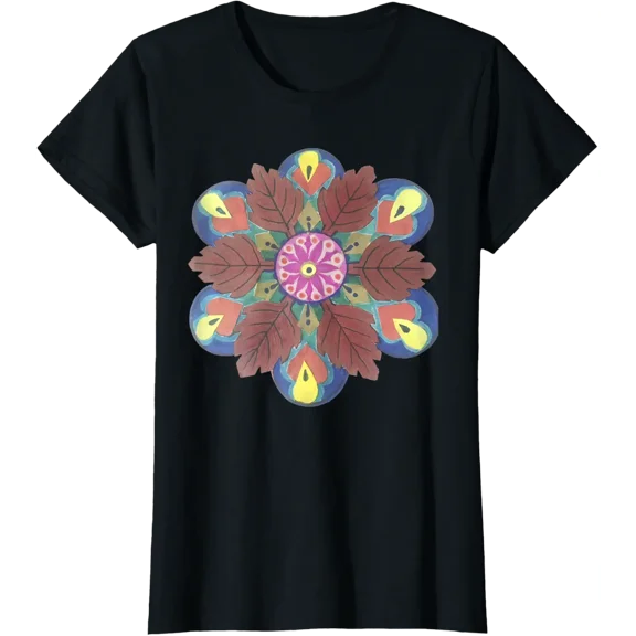 Tharikam - Original Hand Drawn, Colorful, Mandala, Summer T-Shirt