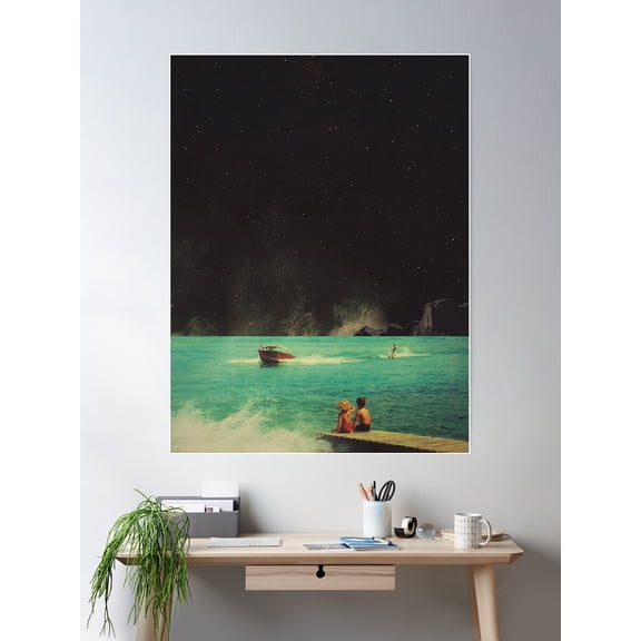 Thassos Poster Wall Art, Modern Wall Decor For Living Room Bedroom, 8x12 UNFRAMED