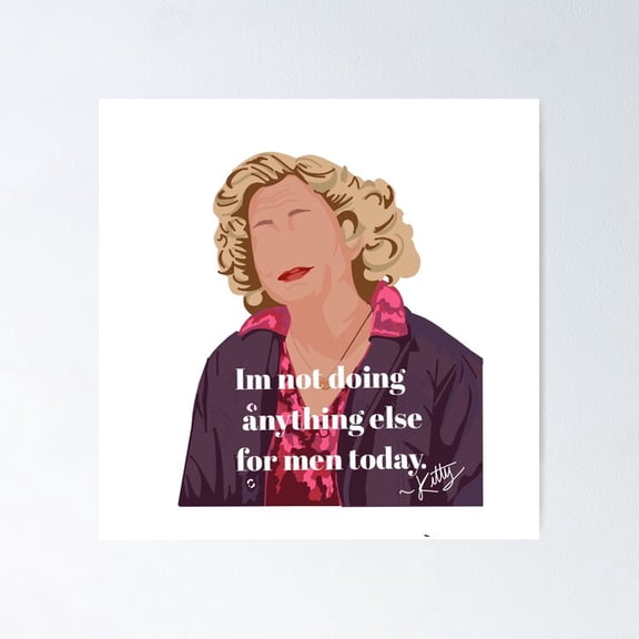 That 70s Show Kitty Foreman Laughing Kitchen Mother Character Portrait Wall Art, Unframed Canvas