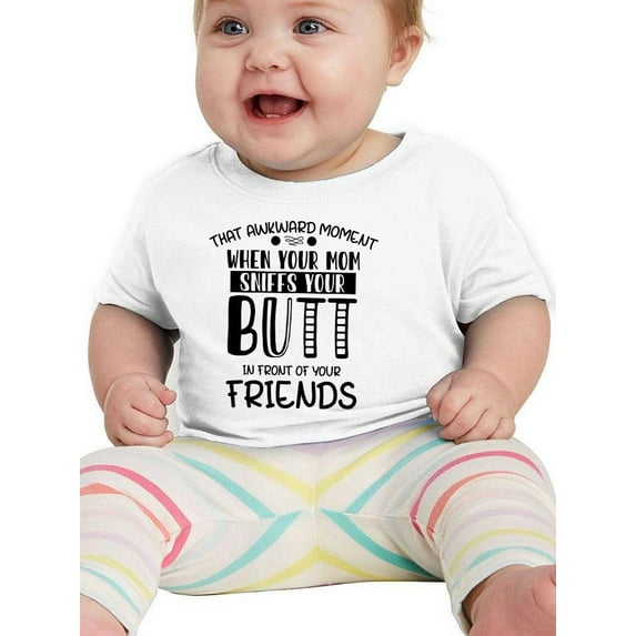 That Awkward Moment W Mom T-Shirt Infant -Smartprints Designs, 6 Months