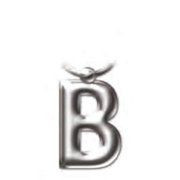 That Company Called If 2202 Solid Metal Initial Keyring - B