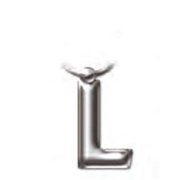 That Company Called If Solid Metal Initial Keyring - L