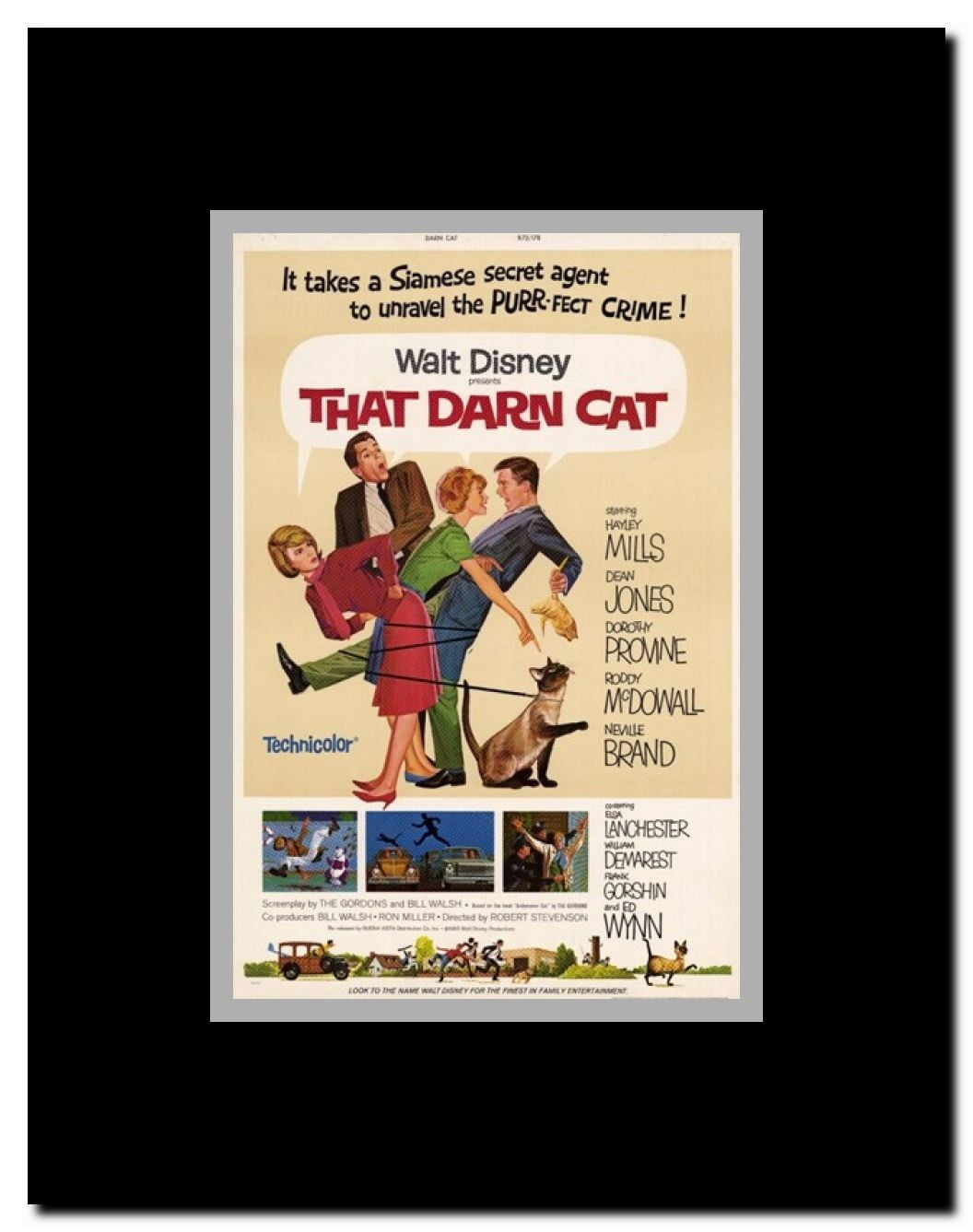 That Darn Cat Framed Movie Poster