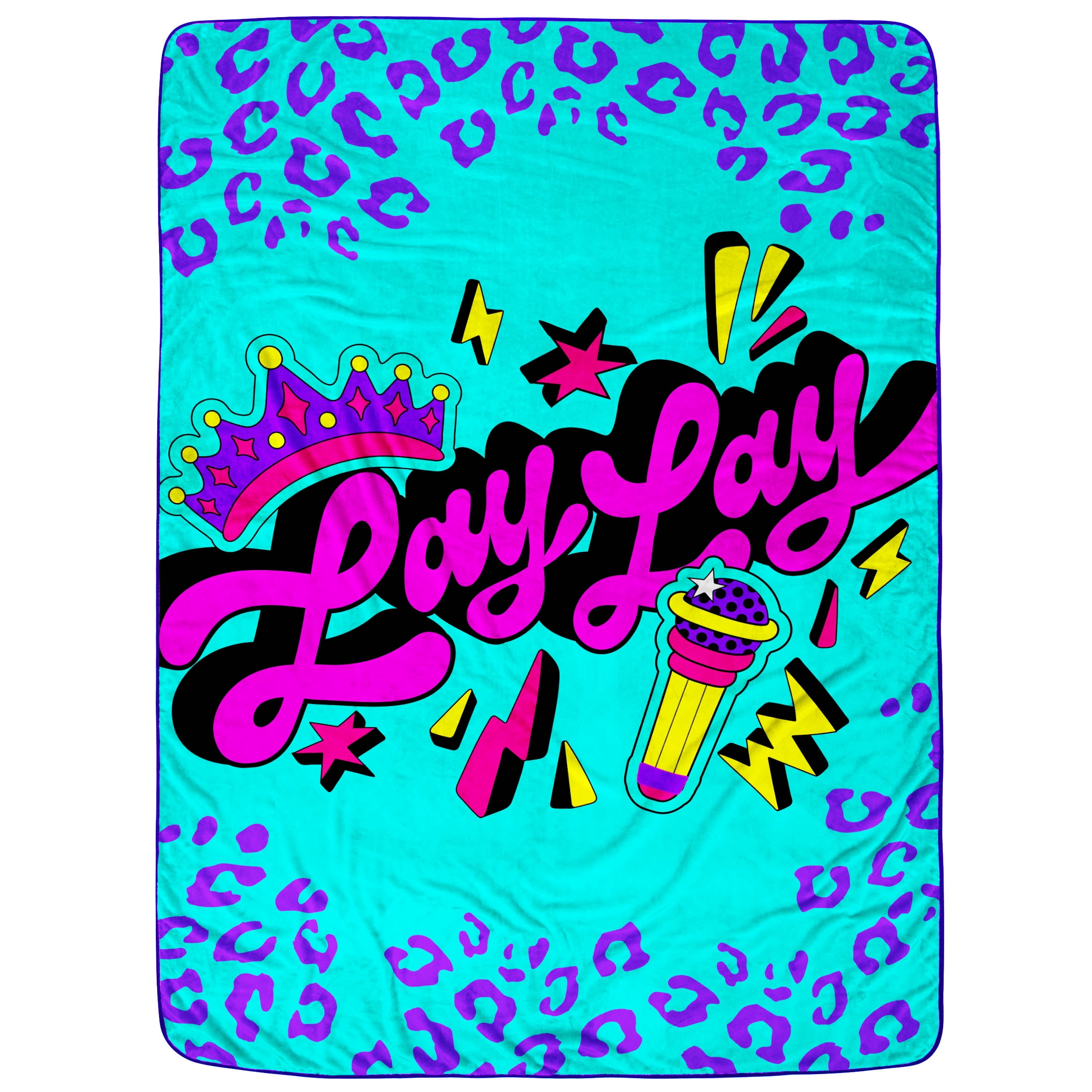 Children's That Girl Lay Lay Cheetah Printed 62 x 90 inch Blanket, 100