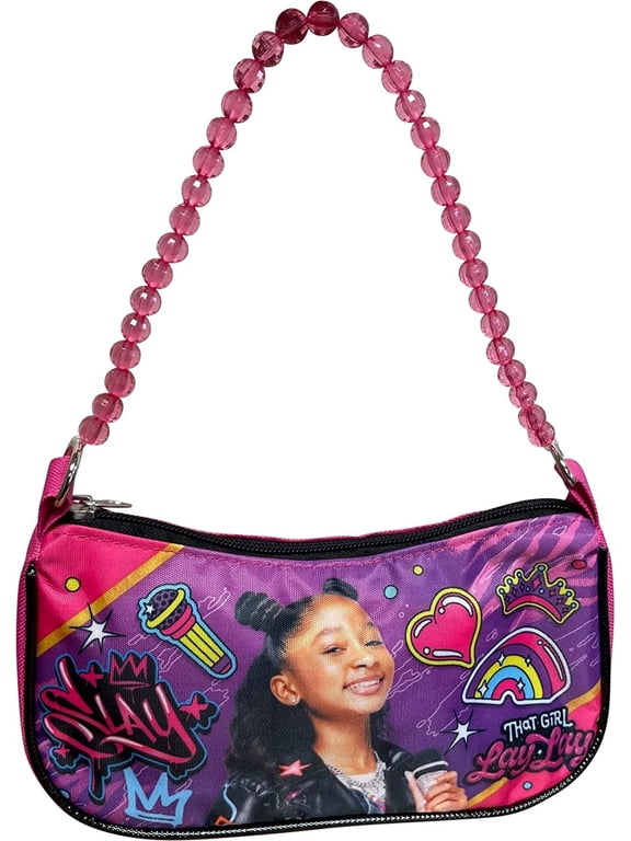 That Girl Lay Lay Girl's Shoulder Handbag With Beaded Strap