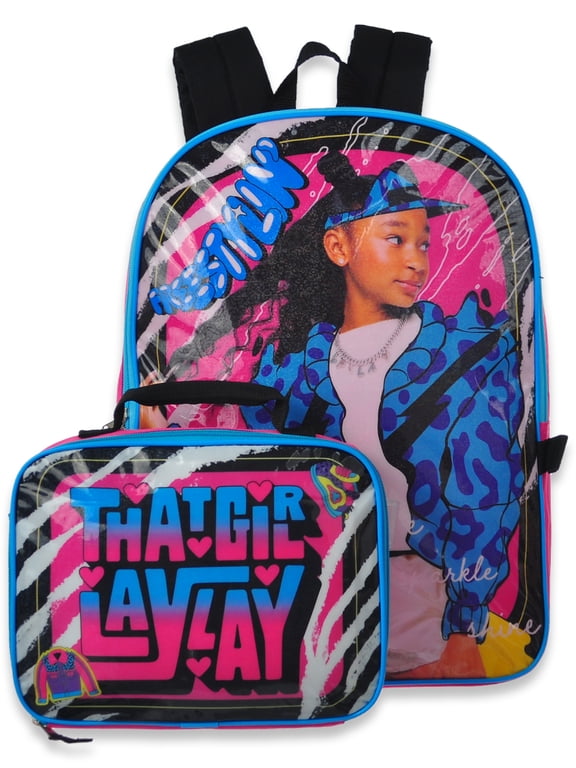 That Girl Lay Lay Girls' 2-Piece Backpack & Lunchbox Set - pink/multi, one size