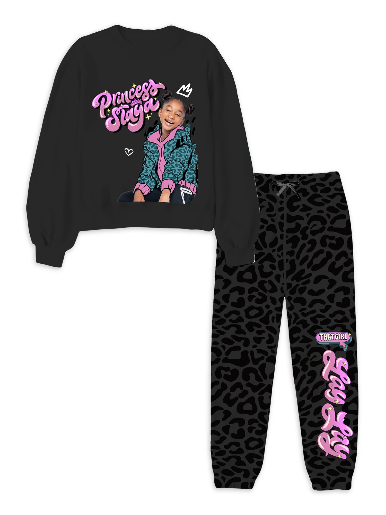 That Girl Lay Lay Girls Long Sleeve Crewneck Sweatshirt and Jogger 2 ...