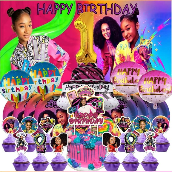 That Lay Lay Girl 1st Tableware Balloons Cake Toppers Backdrop Banner Supplies Party Decor Plates Decorations