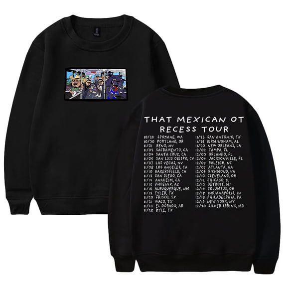 That Mexican OT Recess Tour 2025 Crewneck Long Sleeve Streetwear Women Men Pullover Sweatshirts
