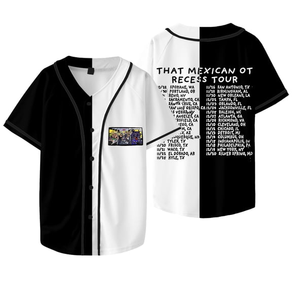 That Mexican OT Recess Tour 2025 Merch Baseball Jacket Tee Women Men Short Sleeve T-shirts