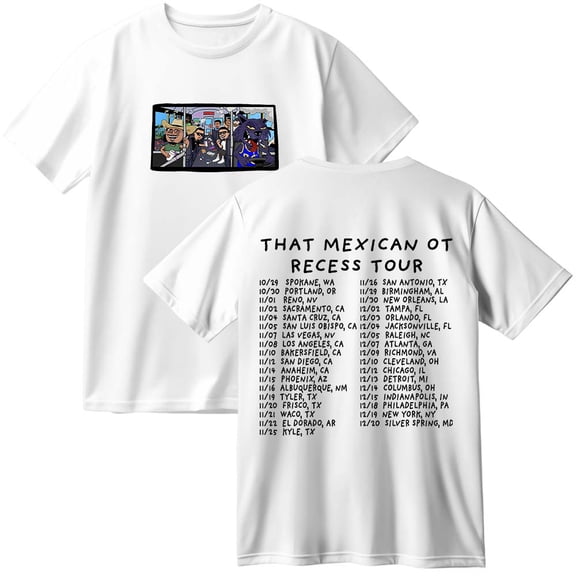 That Mexican OT Recess Tour 2025 Merch Cotton T-Shirt Women Men Fashion Crewneck Short Sleeve Tee