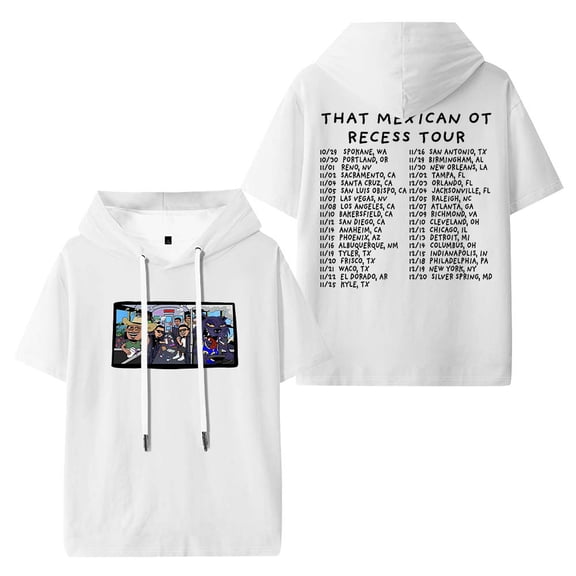 That Mexican OT Recess Tour 2025 Merch Hooded T-Shirts Women Men Short Sleeve Tee Casual Fashion Clothes
