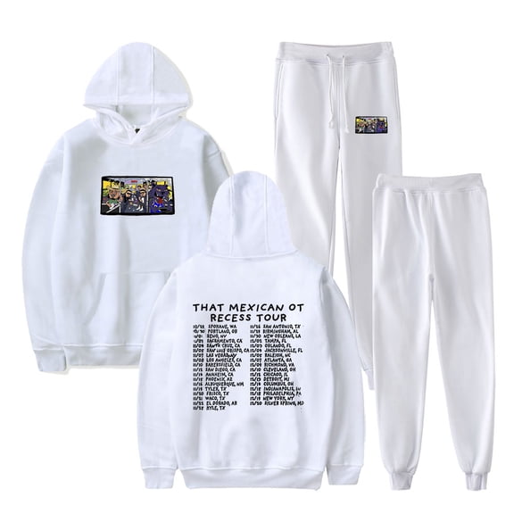 That Mexican OT Recess Tour 2025 Merch Hoodies Jogger Pants Set Women Men Streetwear Sweatshirts