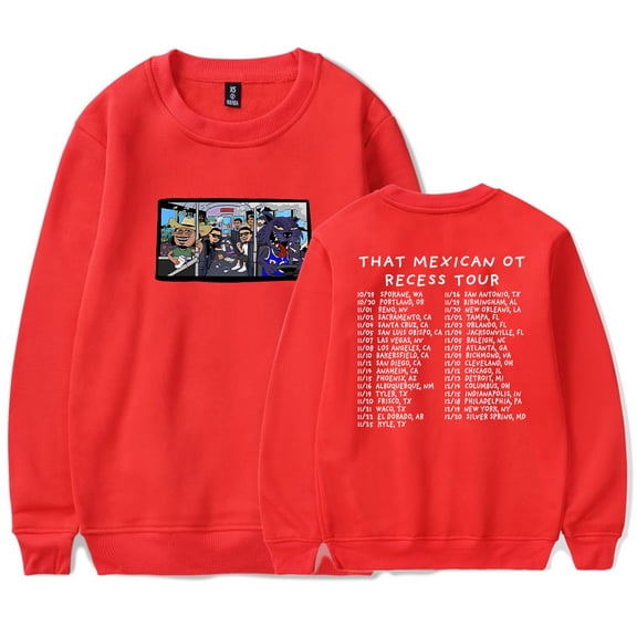 That Mexican OT Recess Tour 2025 Merch Sweatshirt Women Men Casual Crewneck Long Sleeve Pullover Clothes