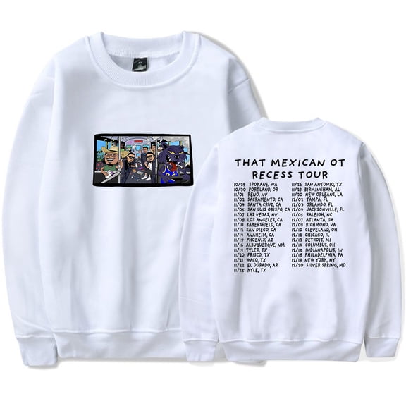 That Mexican OT Recess Tour 2025 Merch Sweatshirt Women Men Casual Crewneck Long Sleeve Pullover Clothes