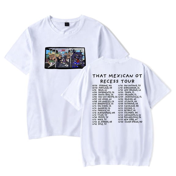 That Mexican OT Recess Tour 2025 Merch T-Shirt Women Men Casual Crewneck Short Sleeve Fashion Tee