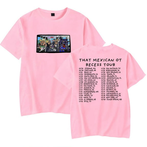 That Mexican OT Recess Tour 2025 Merch T-Shirt Women Men Casual Crewneck Short Sleeve Fashion Tee