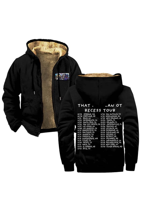 That Mexican OT Recess Tour 2025 Merch Zipper Hoodies Women Men Jacket Parkas Long Sleeve Fashion Streetwear Coat