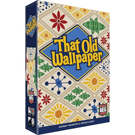 That Old Wallpaper - Memory Card Game, Alderac Entertainment Group - Shapes, Colors & Patterns Game, Ages 10+, 2-5 Players, 15-30 Min