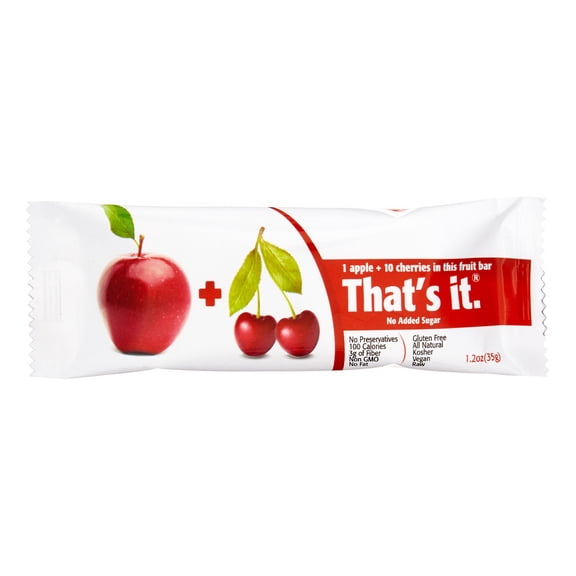 That'S It Fruit Bar Apple And Cherry, 1.2 Oz