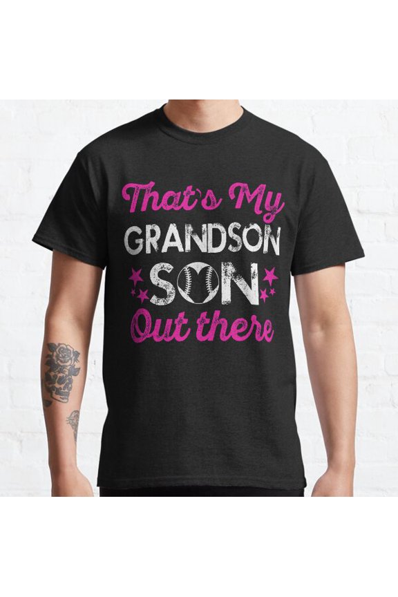That'S My Grandson |Baseball|Sports|Athletic| Classic T-shirt