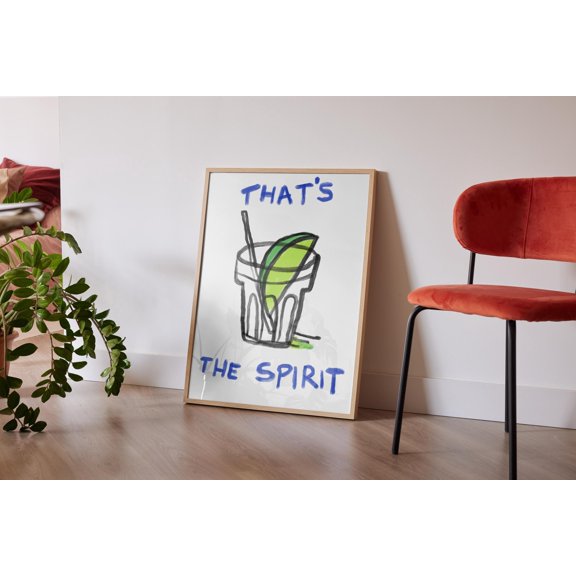 That'S The Spirit Colourful Print For Bedroom Painted Arts Wall Art Quote Print Cool Gift Arts Text