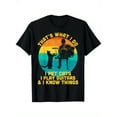 thumbnail image 1 of That'S What I Do I Pet Cats Play Guitars And I Know Things T-Shirt, Gift for Men Women Dad Mom Friends, Black, 1 of 6