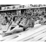 That Summer! Ray Winstone Julie Shipley On Torquay Beach Devon Uk 24x36 Classic Hollywood Poster