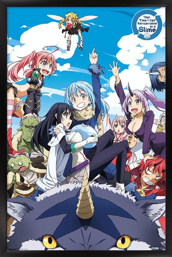 That Time I Got Reincarnated As A Slime - Group Wall Poster, 14.725" x 22.375", Framed