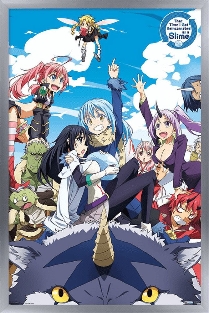 That Time I Got Reincarnated As A Slime - Group Wall Poster, 22.375" x 34", Framed