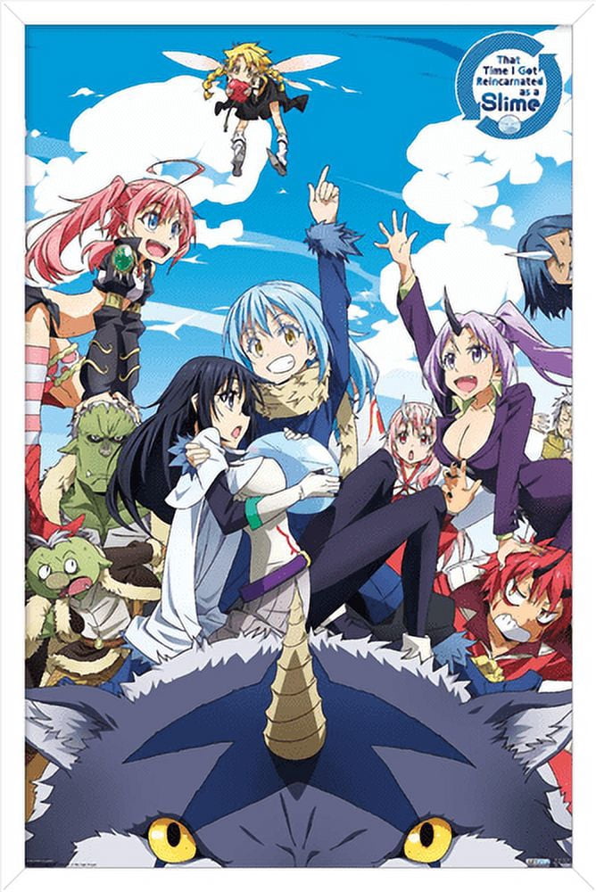 That Time I Got Reincarnated As A Slime - Group Wall Poster, 22.375" x 34", Framed
