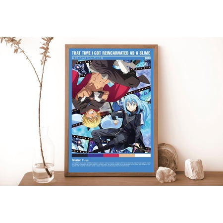 That Time I Got Reincarnated As A Slime Minimalist Anime Manga Poster Unframed Size 24''x36'' GooGate