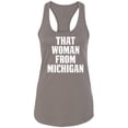 thumbnail image 1 of That Woman from Michigan Racerback Tank, 1 of 2
