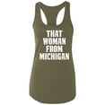 thumbnail image 1 of That Woman from Michigan Racerback Tank, 1 of 3
