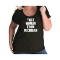 thumbnail image 1 of That Woman from Michigan Womens Plus Size Scoopneck Tee, 1 of 1