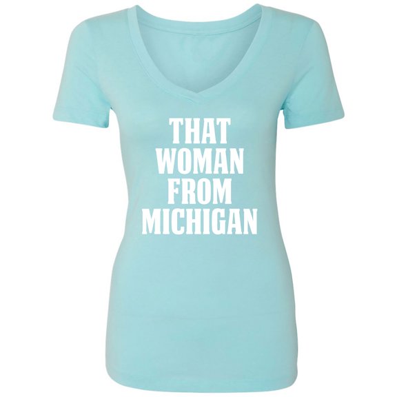 That Woman from Michigan Womens V-Neck T-Shirt