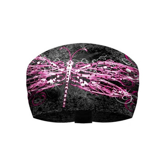 That's A Wrap Women's Dragonfly Rhinestone Splatter Knotty Band KB1429R-BLACK