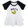 thumbnail image 1 of That's Bananas Funny Dresses For Baby, Newborn Babies Skirts, Infant Princess Dress, 0-24M Kids Graphic Clothes (Black Raglan Dresses, 12-18 Months), 1 of 4