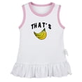 thumbnail image 1 of That's Bananas Funny Dresses For Baby, Newborn Babies Skirts, Infant Princess Dress, 0-24M Kids Graphic Clothes (White Sleeveless Dresses, 0-6 Months), 1 of 4