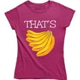 thumbnail image 1 of That's Bananas Funny Monkey Love Banana Vegan Vegetarian Women T-Shirt, 1 of 4