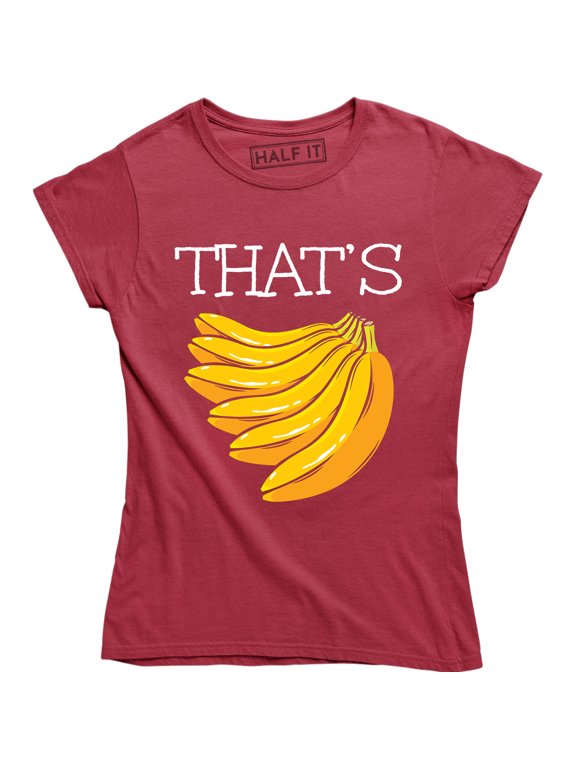 That's Bananas Funny Monkey Love Banana Vegan Vegetarian Women T-Shirt