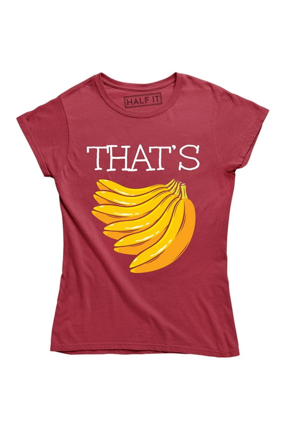 That's Bananas Funny Monkey Love Banana Vegan Vegetarian Women T-Shirt