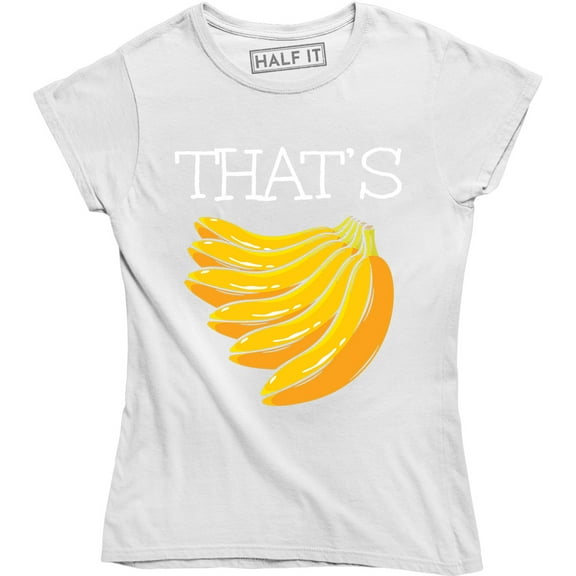 That's Bananas Funny Monkey Love Banana Vegan Vegetarian Women T-Shirt
