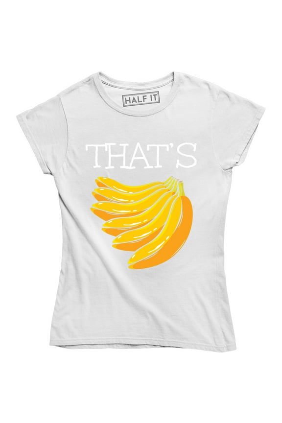 That's Bananas Funny Monkey Love Banana Vegan Vegetarian Women T-Shirt