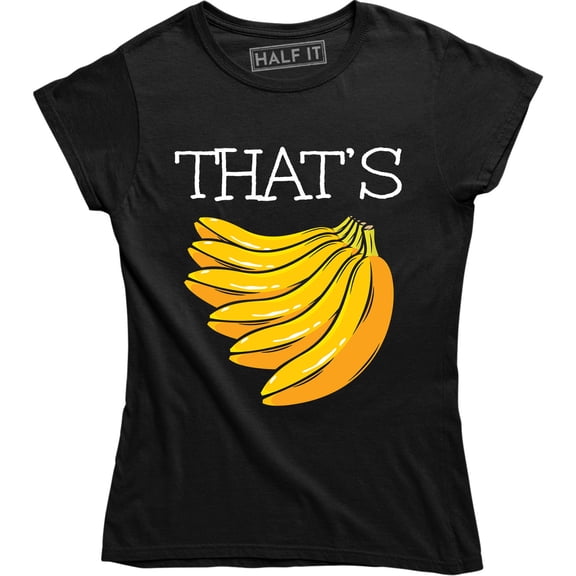That's Bananas Funny Monkey Love Banana Vegan Vegetarian Women T-Shirt