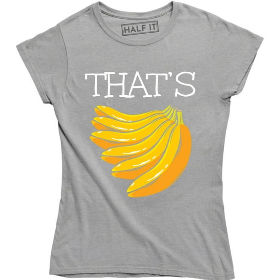 That's Bananas Funny Monkey Love Banana Vegan Vegetarian Women T-Shirt