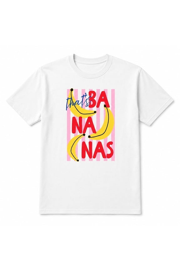 That’s Bananas Retro Fruit Pun Graphic T-Shirt Unisex Classic Fit