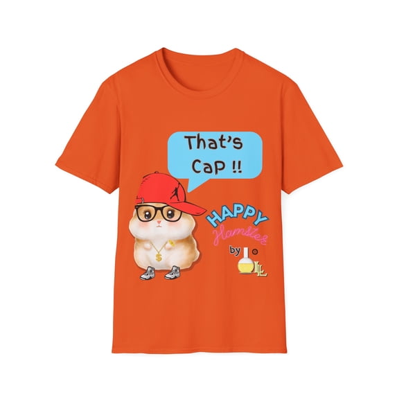 That's Cap Happy Hamster Unisex Softstyle T-Shirt