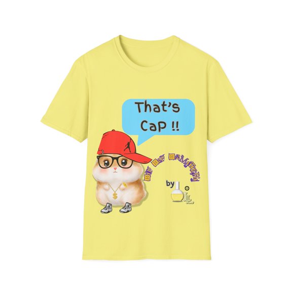 That's Cap Happy Hamster Unisex Softstyle T-Shirt